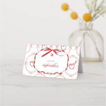 Mitt meny-kort för röda äppelmat- och dryckeretike