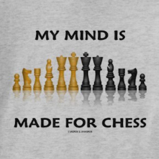 Mitt minne är gjort för schack (reflekterande scha tröja (Tee for anyone who has a mind that is made for playing the great game of chess)