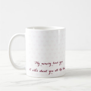 Mitt minne Kärlek du jag missar att du saknar Kärl Kaffemugg