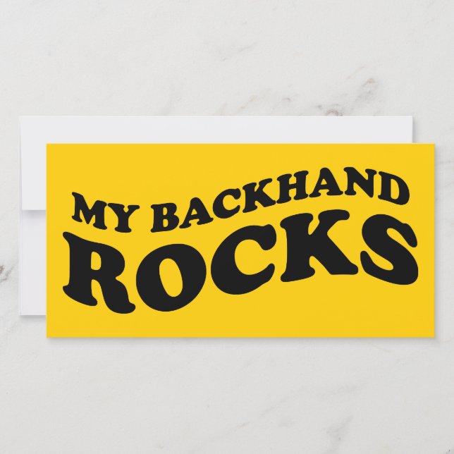 Mitt mothandsfotokort för sten tennis (Framsida)