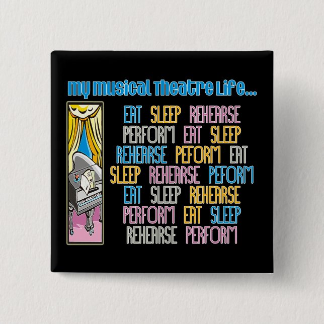 Mitt musikaliska Theatreliv knäppas Knapp (Framsida)