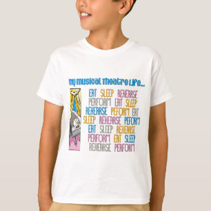Mitt musikaliska Theatreliv lurar den Lite T-tröj T-shirt