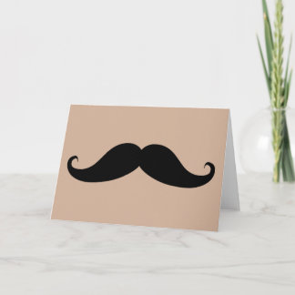 Mitt Mustache-hälsningskort Kort