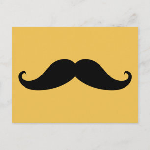 Mitt Mustache-vykort Vykort