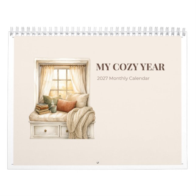 Mitt mysiga år - 2027 Månadskalender  Kalender (Omslag)