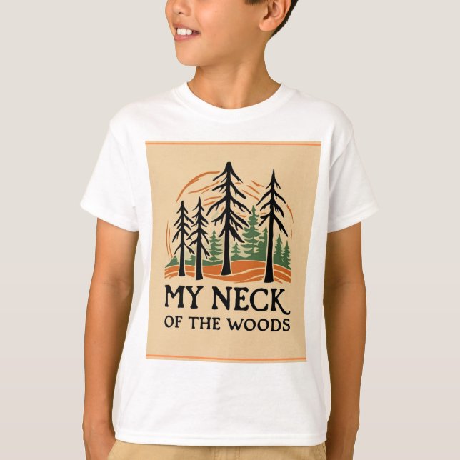 Mitt Nacke i Skogen Basic T-Shirt (Kids) (Framsida)