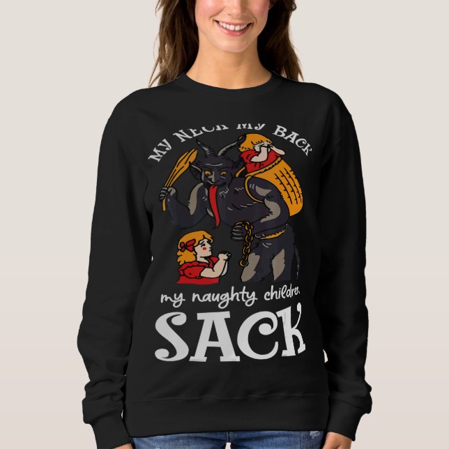 Mitt Nacke, mina stygga barn Sack Krampus S T Shirt (Framsida)
