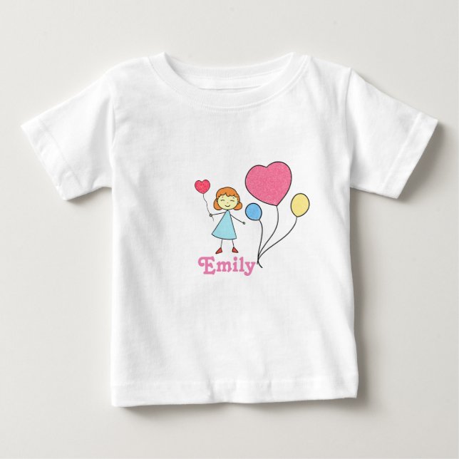 Mitt namn är... - Babyflicka T-Shirt (Framsida)