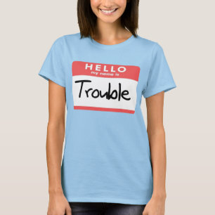Mitt namn är besvärar t-shirt
