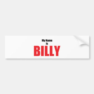 Mitt namn är Billy Bildekal