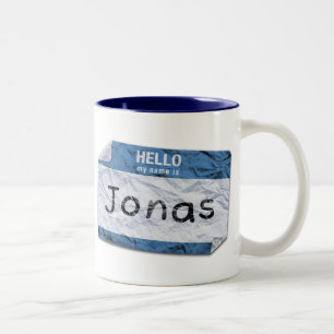 mitt namn är den jonas muggen Två-Tonad mugg