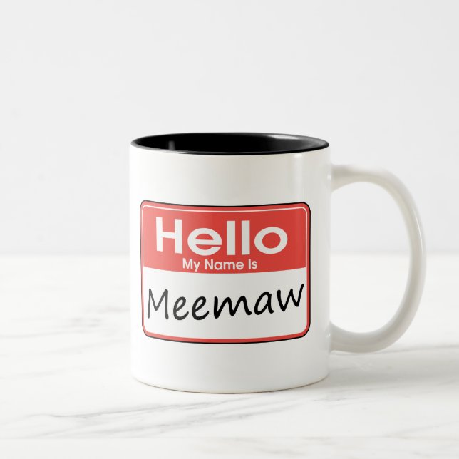 Mitt namn är Meemaw Två-Tonad Mugg (Höger)