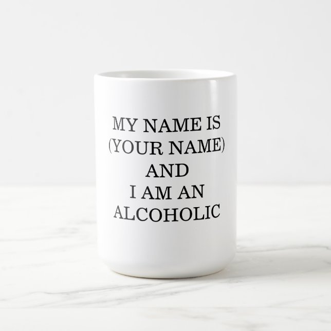 Mitt namn är... Och jag är alkoholist Kaffemugg (Center)