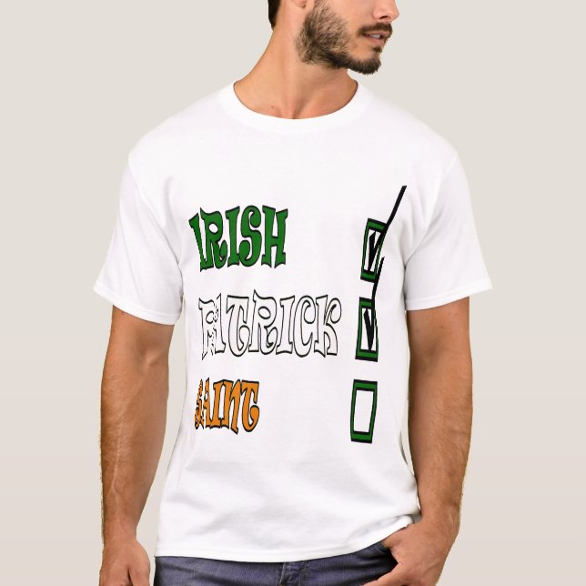 Mitt namn är Patrick och jag är irländsk Paddys da T Shirt (Framsida)