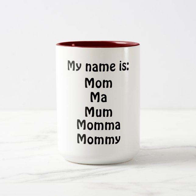 Mitt namn är Två-Tonad mugg (Center)