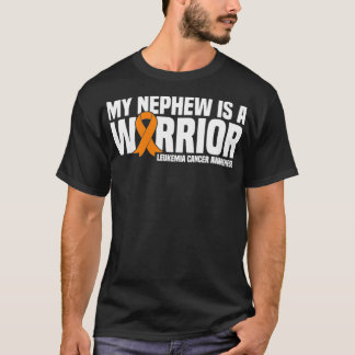 Mitt Nephew är en kriare Leukemi Cancer Awareness T Shirt