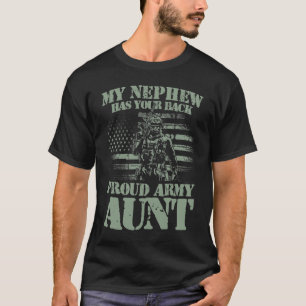 Mitt Nephew har din bakåtproud Army Moster - milit T Shirt