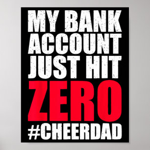 Mitt NK-konto Slå Noero Cheer Pappa Proud Cheer. Poster