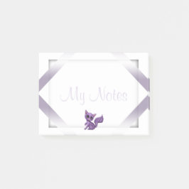 Mitt noterar Posta-purpurfärgade kattunge Post-it Block