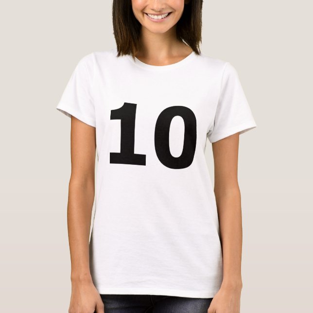Mitt numrera är 10! tröja (Framsida)