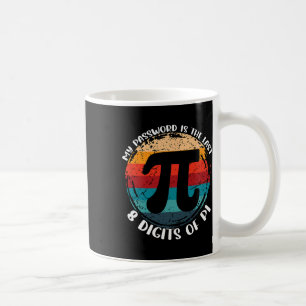 Mitt ord är de sista åtta siffrorna i Pi Math-lära Kaffemugg