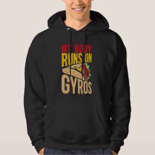 Mitt organ Springa on Gyros Mediterranean Cuisine Hoodie