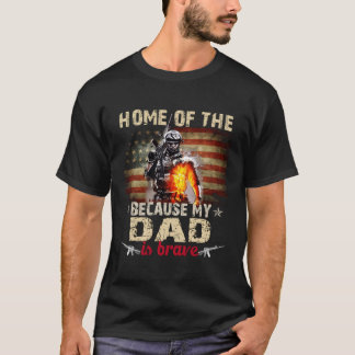 Mitt Pappa är Modigt hem för den fria armén T Shirt