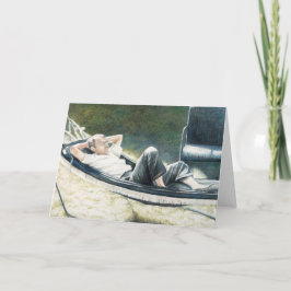 "Mitt Pappa" originalkort för återgivning av konst Kort