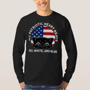 Mitt patriotiska hjärtslag 4 juli t shirt