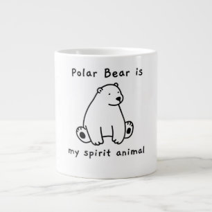 Mitt Polar Bear är mitt andningsben Älskare Jumbo Mugg