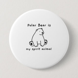 Mitt Polar Bear är mitt andningsben Älskare Knapp