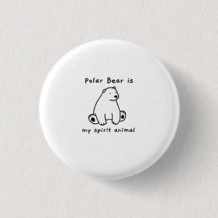 Mitt Polar Bear är mitt andningsben Älskare Knapp