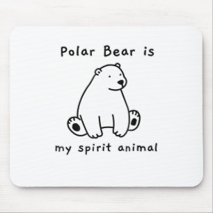Mitt Polar Bear är mitt andningsben Älskare Musmatta