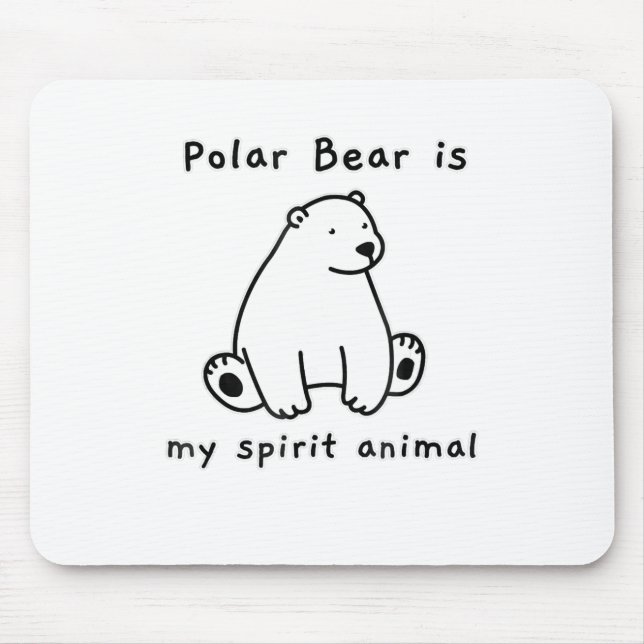 Mitt Polar Bear är mitt andningsben Älskare Musmatta (Framsidan)