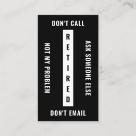 Mitt problem är inte Lodrät Pension som är gammalt Visitkort