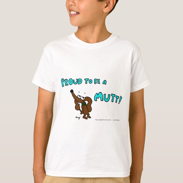 MITT PROUMENT FÖR ATT VARA MUTT-Kids Basic T-Shirt (Framsida)