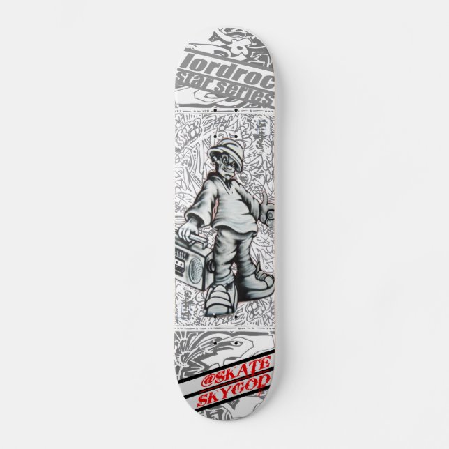 Mitt radiosände skateboarden skateboard bräda 19,5 cm (Framsida)