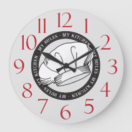 Mitt Regler-sokkök - min soffert Vit Chef Hat Kkök Stor Klocka