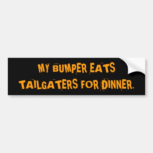 MITT RIKLIGT ÄTER TAILGATERS FÖR DINNER. BILDEKAL (Framsidan)