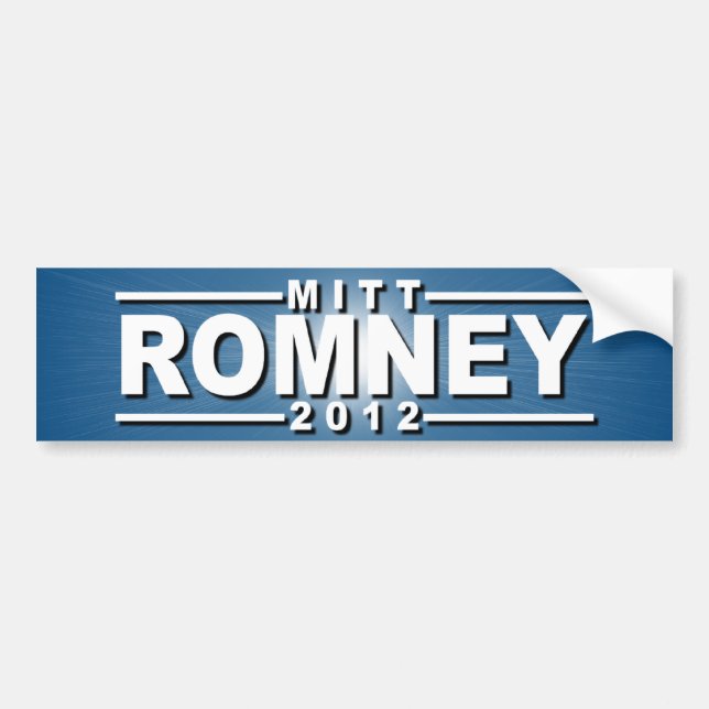 Mitt Romney 2012 Bildekal (Framsidan)