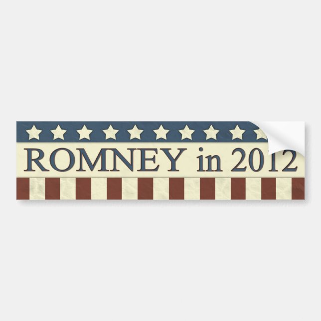 Mitt Romney 2012 Bildekal (Framsidan)