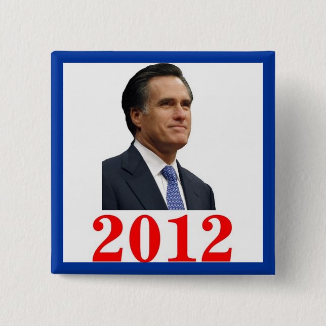 Mitt Romney 2012 Button Knapp (Framsida)