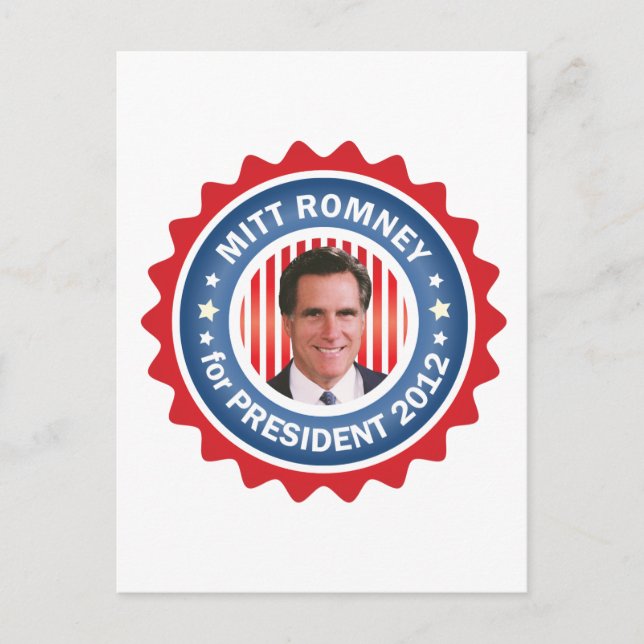 Mitt Romney 2012 för USA:s president Vykort (Framsida)