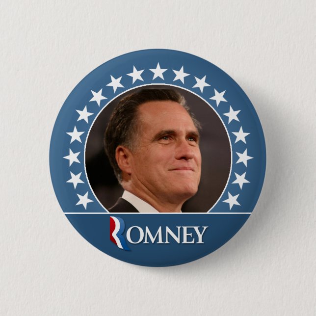 Mitt Romney 2012 - fotoåterknytning med stjärnor Knapp (Framsida)