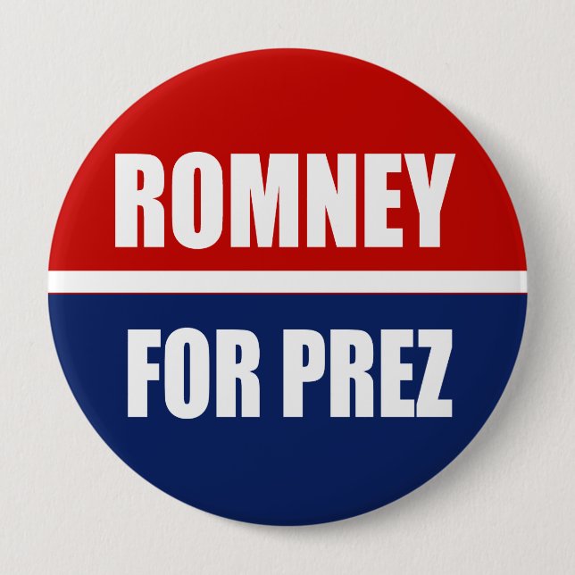 MITT ROMNEY 2012 KNAPP (Framsida)