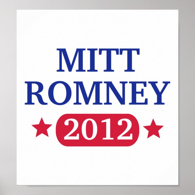 Mitt Romney 2012 Poster (Framsidan)