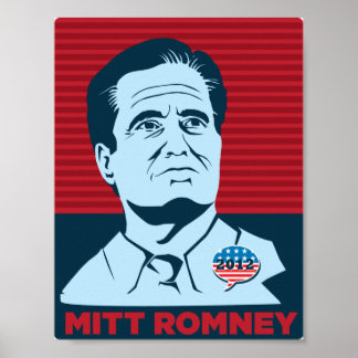 Mitt Romney 2012 Presidentens Kampanj Poster