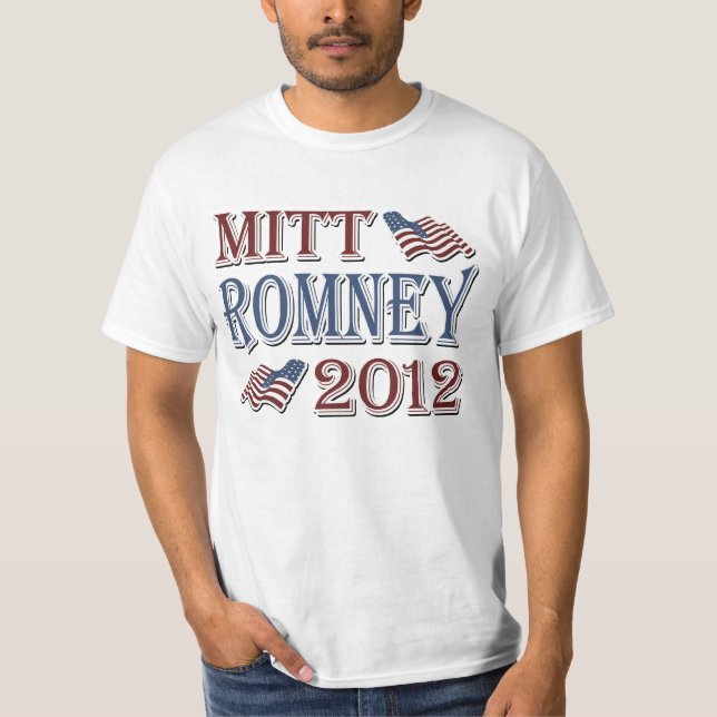 Mitt Romney 2012 Tee Shirt (Framsida)