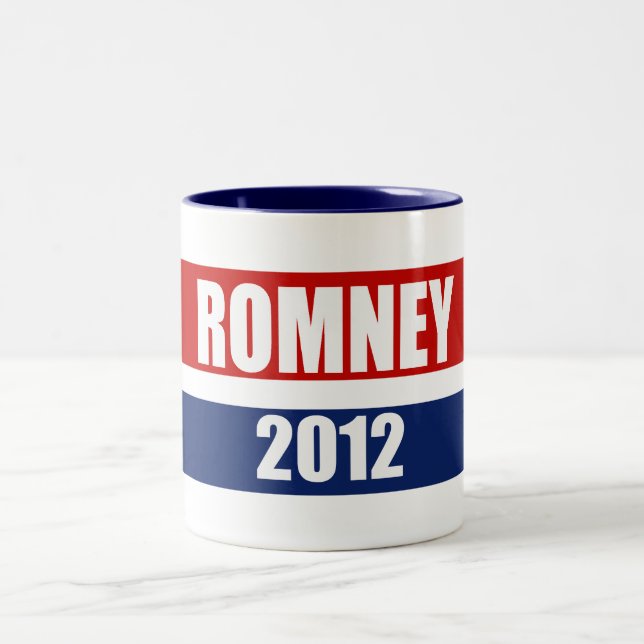 MITT ROMNEY 2012 Två-Tonad MUGG (Center)