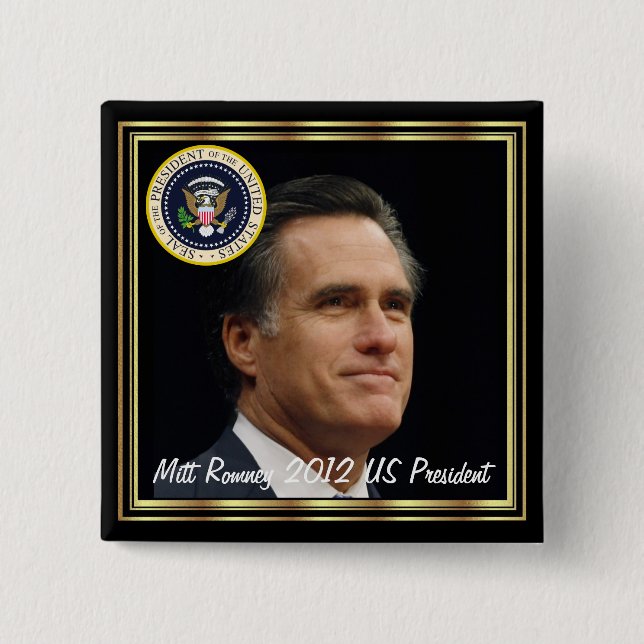 MITT ROMNEY 2012 US PRESIDENT KNAPP (Framsida)